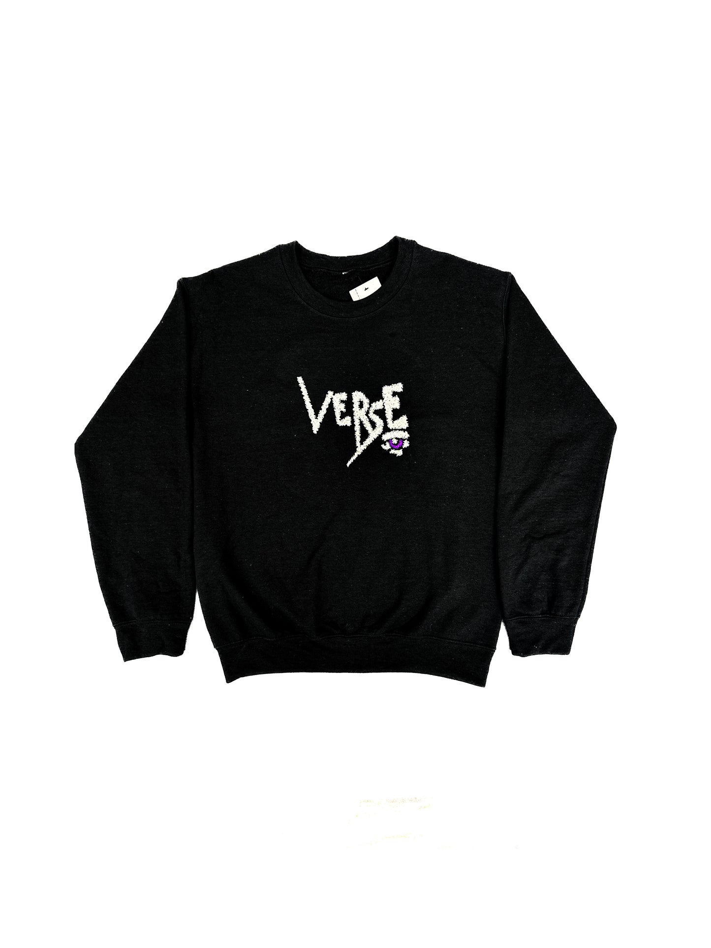 Stipple Embroidered Logo Crewneck