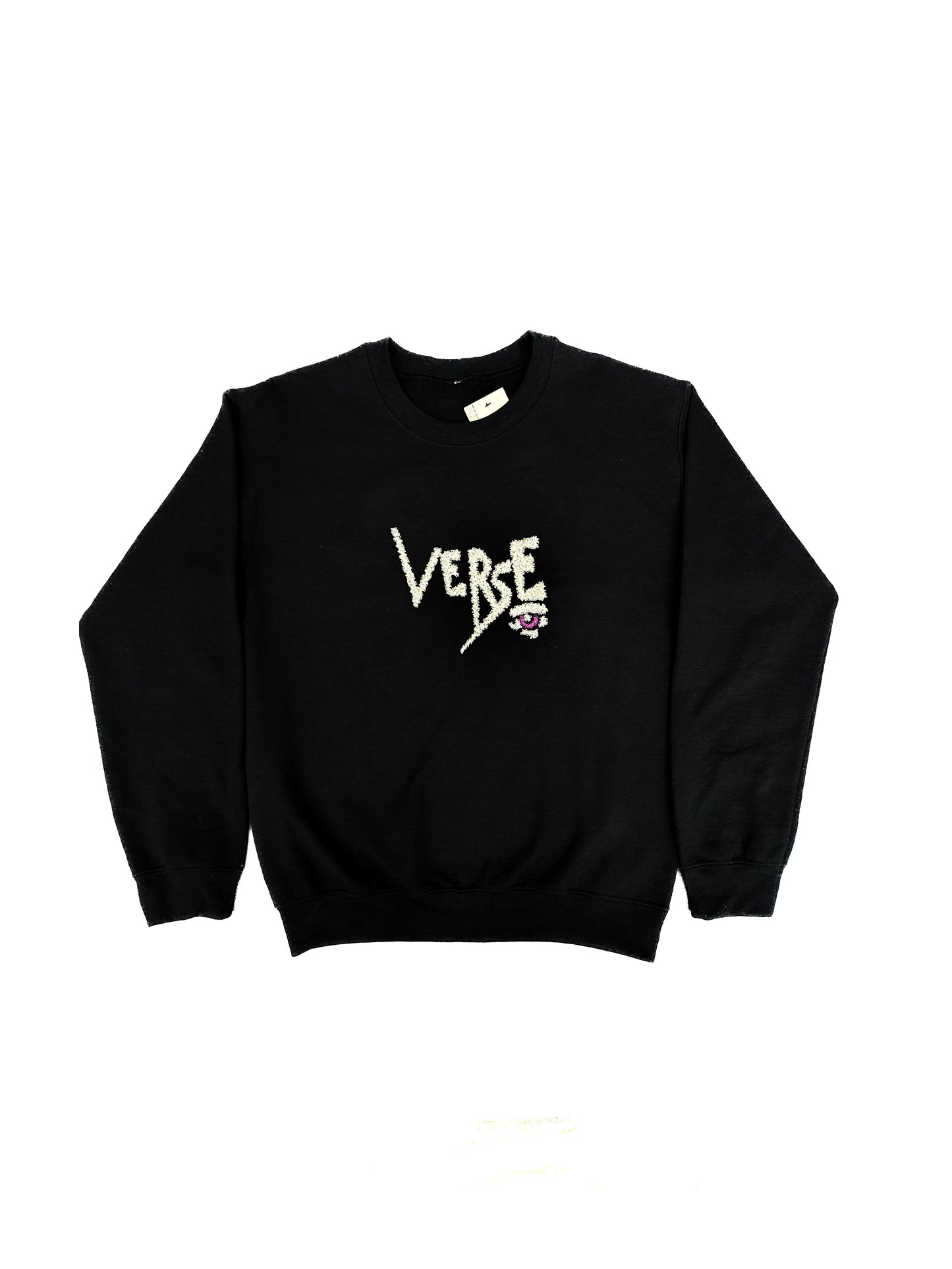 Stipple Embroidered Logo Crewneck
