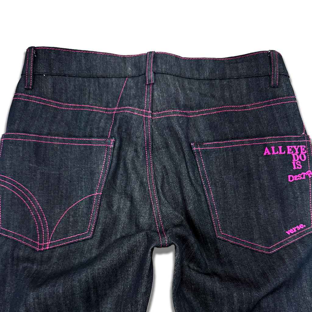 'destroy' flare jeans